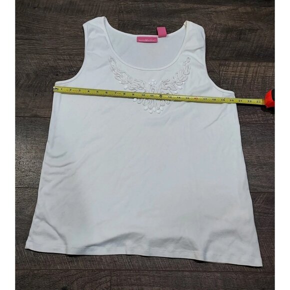 Sleeveless Summer Tank Woman Within Casual Dressy Top 1X Cotton 100% - Picture 7 of 9